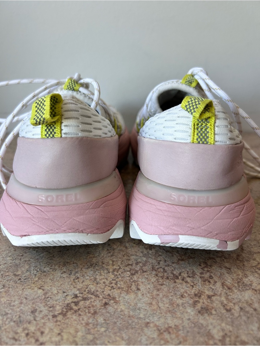 Sorel Women’s Kinetic Impact Rose Pink and White Shoes size 6.5 - Picture 6 of 7